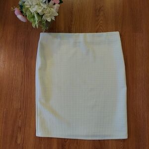 Cashmere Rose White/Cream Pencil Skirt